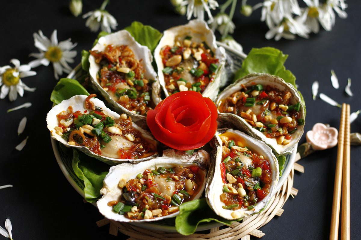 cách làm hàu nướng mỡ hành